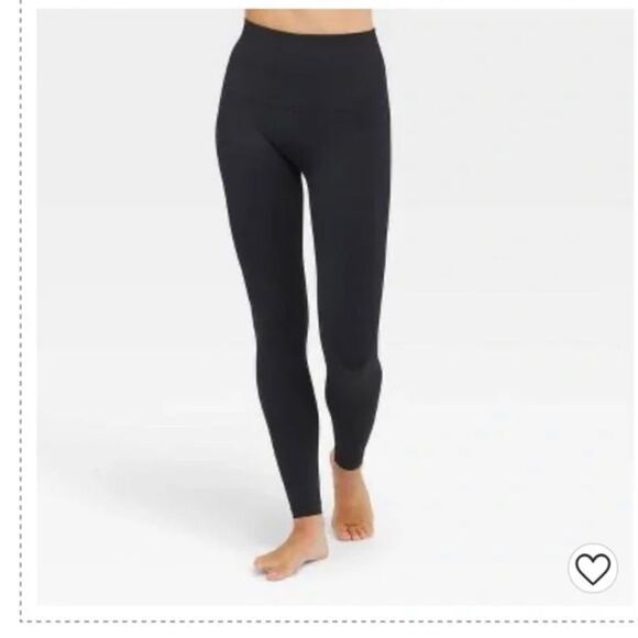 Red hot assets by spanx shaping leggings black plus size 1xl high waist - Picture 1 of 5
